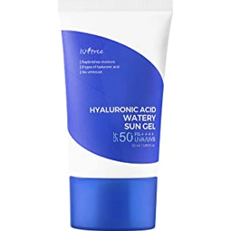 ISNTREE Hyaluronic Acid Watery Sun Gel 50ml - Sonnencreme für Gesicht mit Hyaluron - SPF/LSF 50+ Sunscreen – Bild 1