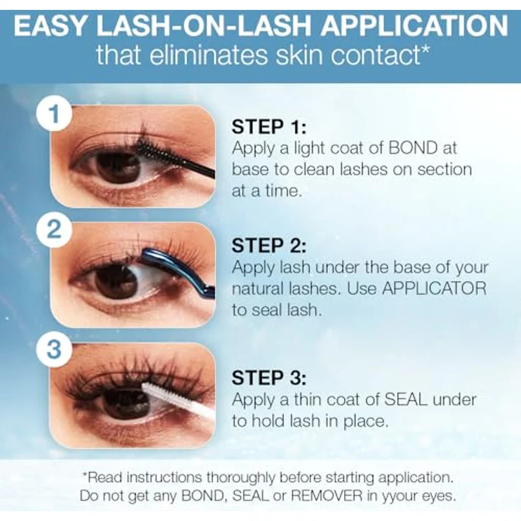 Ardell Seamless Underlash Extensions Light as Air Refill, 1er-Pack - Leichte Verarbeitung, anpassbare Fasern in 4 Längen, nahtlose Mischung, Make-up-Accessoires – Bild 5