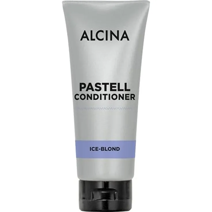 ALCINA Pastell Conditioner Ice-Blond, 100 ml, neutralisiert gelbe & orange Reflexe, intensive Feuchtigkeitspflege, verbessert Kämmbarkeit, mit Panthenol