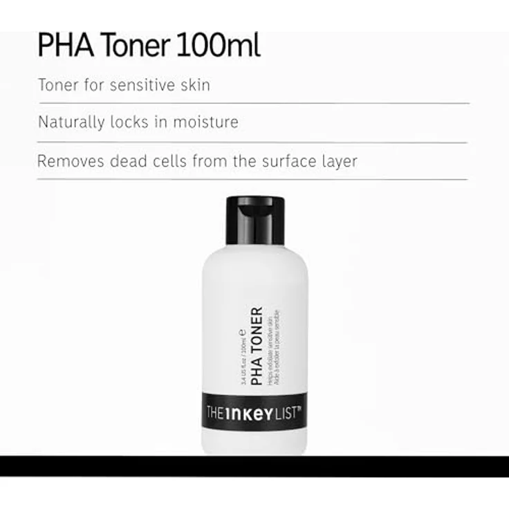 The INKEY List PHA Toner Gesichtswasser, mildes chemisches Peeling für empfindliche Haut, 200 ml – Bild 2