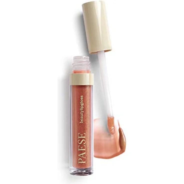 Paese Beauty Lipgloss mit Meadowfoam Seed Oil, hydratisierendes Lipgloss in Farbton 05 Glazed, 3,4 ml – Bild 1