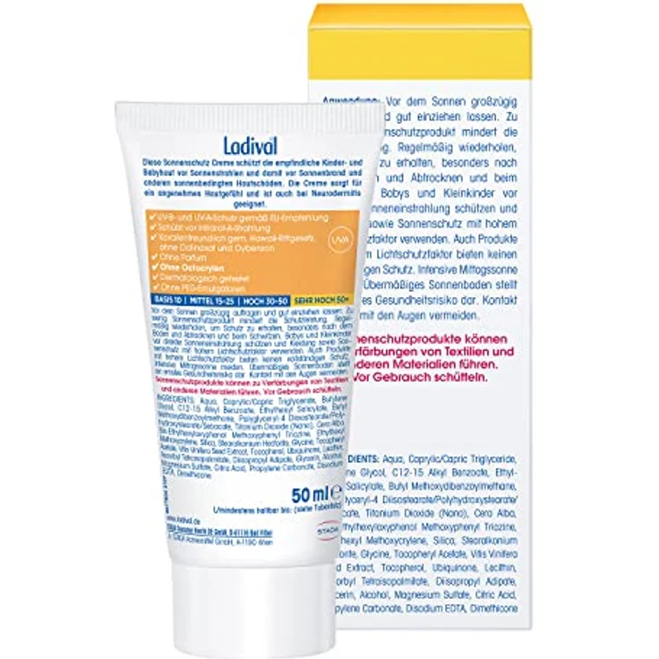Ladival Produkte Ladival Produkte Ladival Kinder Creme LSF 50 Sonnencreme 50 ml – Bild 2