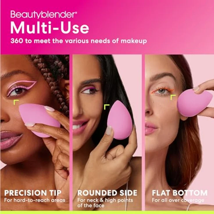 beautyblender Rosie Ringmaster's Delight, Limitierte Edition Make-up Schwamm, latexfrei, wiederverwendbar, für Flüssigmake-up, BB Cream, Puder & Highlighter, rosafarben – Bild 4