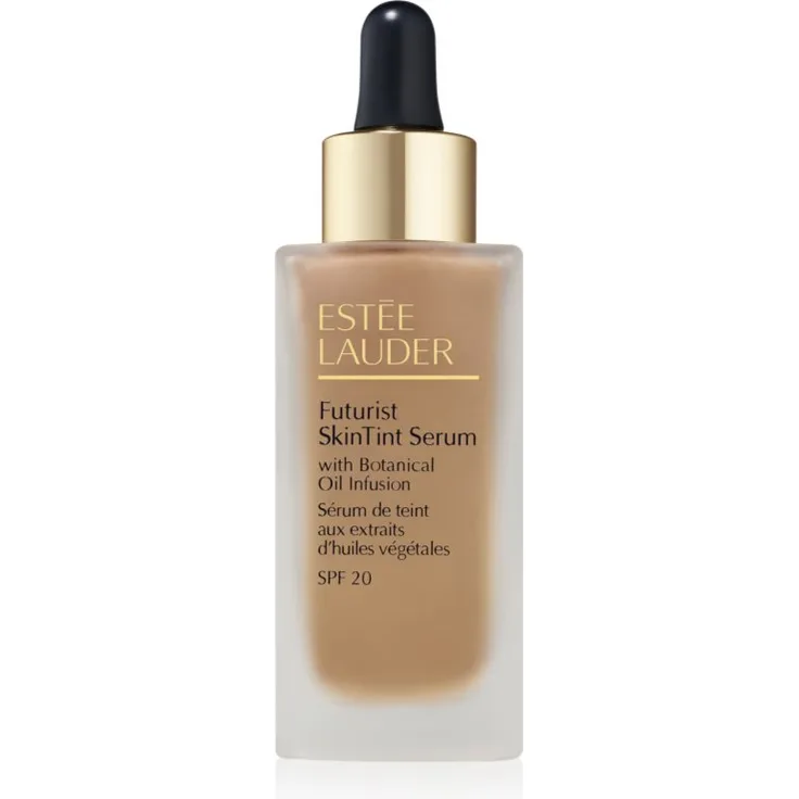 Estée Lauder Futurist SkinTint Serum Foundation SPF 20, 30 ml, pflegende Make-up Foundation mit Botanical Oil Infusion, Farbton 3C2 Pebble