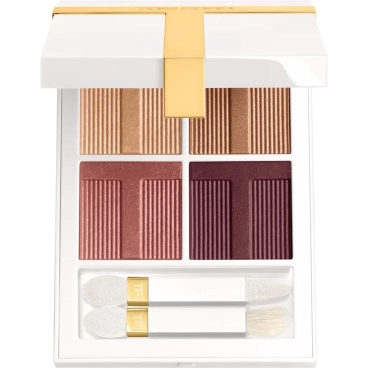 TOM FORD Soleil Eye Color Quad, Lidschatten 7,2 g in der Farbe HONEYMOON, warm-reflektierende Nuancen für dezente und intensive Looks