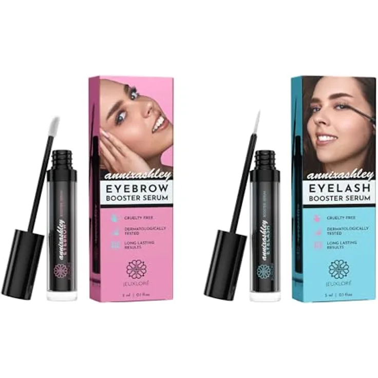 JEUXLORÉ Annixashley Lash Wimpernserum & Augenbrauenserum, veganes Serum für längere & dichtere Wimpern und volle, kräftige Brauen, 10 ml