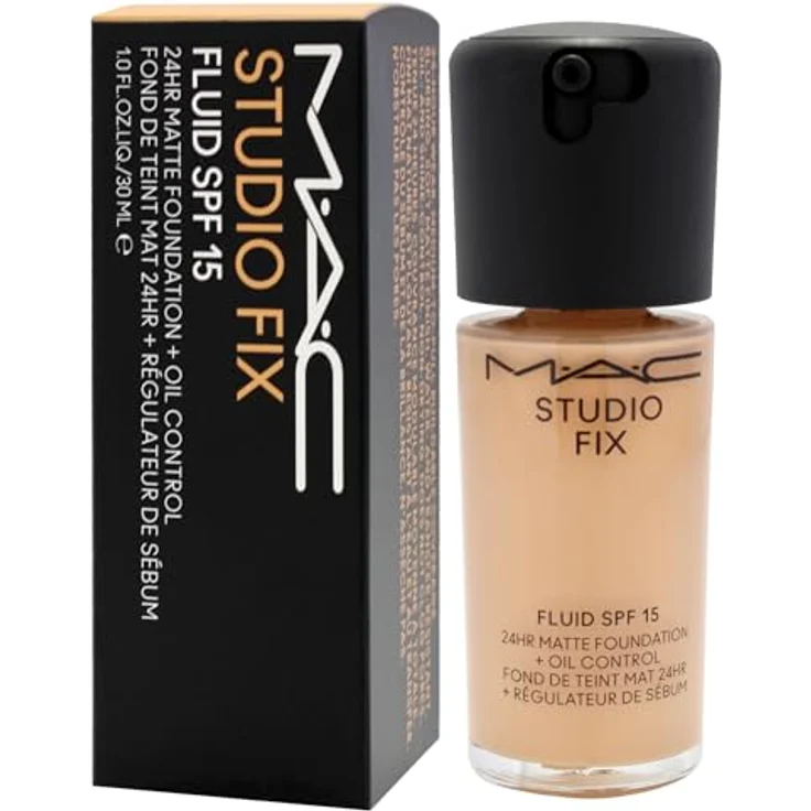 MAC Cosmetics Studio Fix Fluid SPF 15 24HR Matte Foundation + Oil Control, Farbton NC35, 30 ml – Bild 4