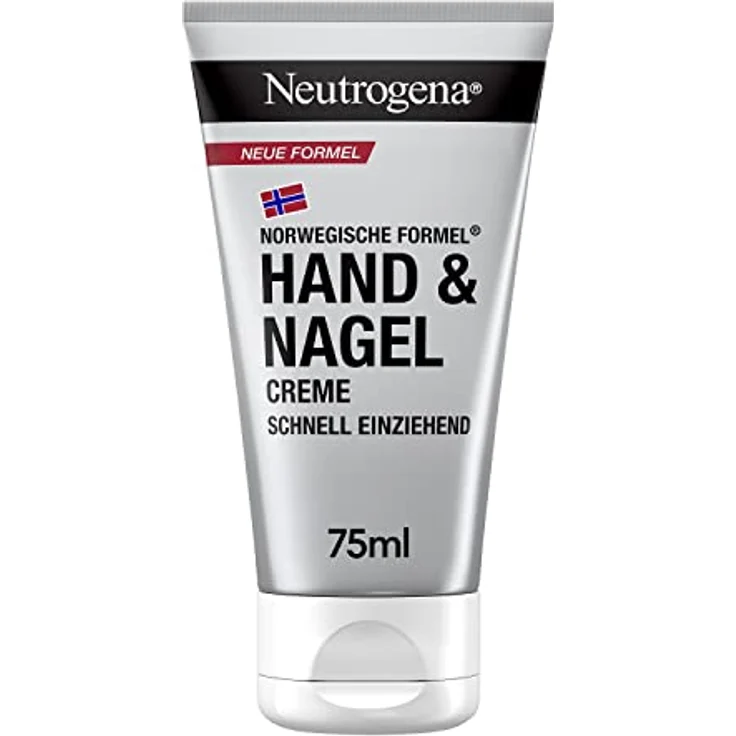 Neutrogena Hand & Nagel Creme (75ml), schnell einziehende Handcreme mit 4-in-1 Feuchtigkeitspflege, Feuchtigkeitscreme mit Glycerin + Vitamin E – Bild 1