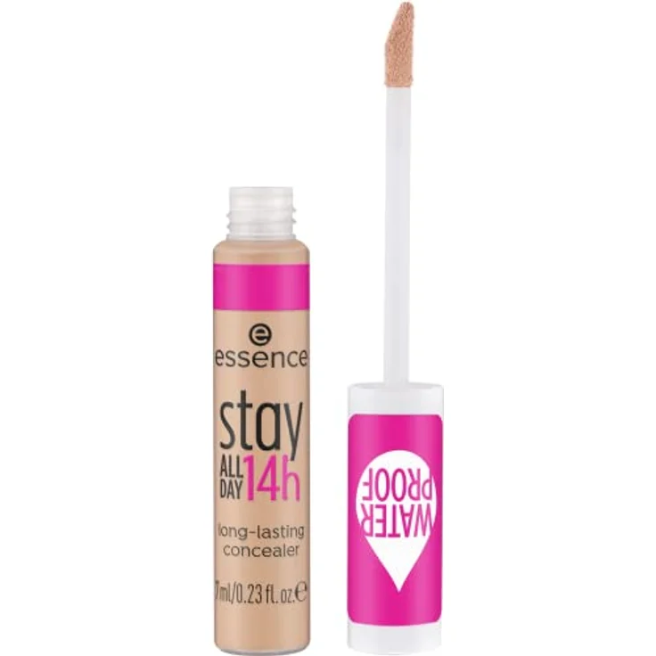 essence stay ALL DAY 14h long-lasting concealer, Abdeckstift, Nr. 40 Warm Beige, nude, vegan, wasserfest, entspricht unserem CLEAN BEAUTY Standard (7ml) – Bild 1