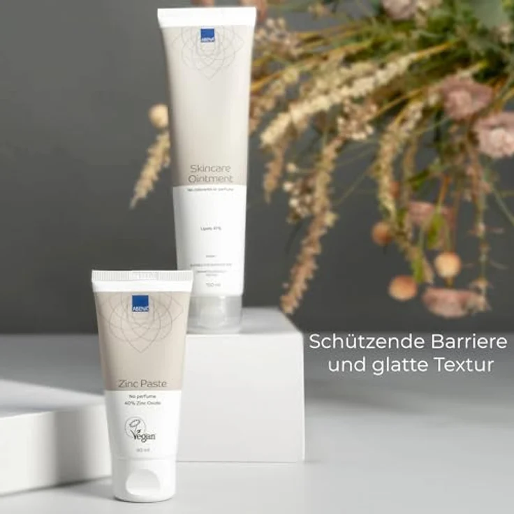 ABENA Zinkpaste, 60 ml, 40 % Zinkoxid, Creme mit Allantoin, Dermatologisch getestet, ohne Farb- und Parfümstoffen – Bild 3