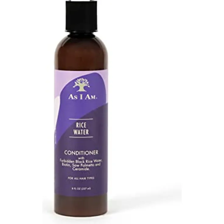 As I Am Reiswasser Conditioner, 237 ml, feuchtigkeitsspendend, stärkend, erleichtert das Kämmen
