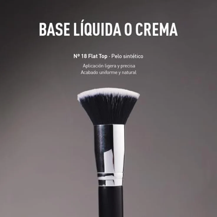 BROCHA MAQUILLAJE kabuki plana pelo sintético 17 cm Make-up Pinsel – Bild 5