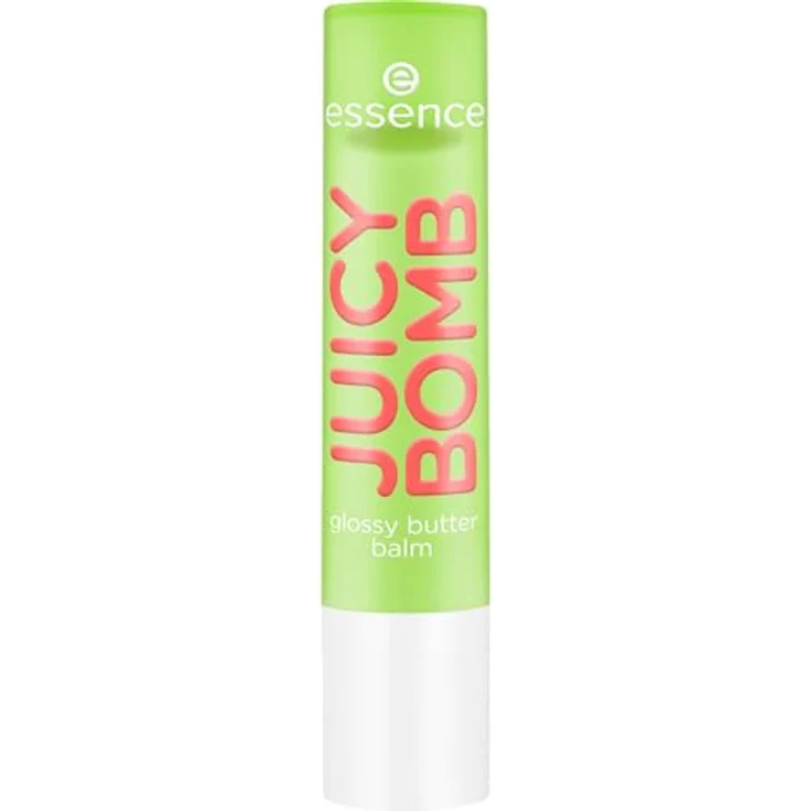 essence JUICY BOMB glossy butter balm, Lippenbalsam Nr. 04, Grün, glänzend, vegan, ohne Parabene, ohne Mikroplastik, 2.5g – Bild 1
