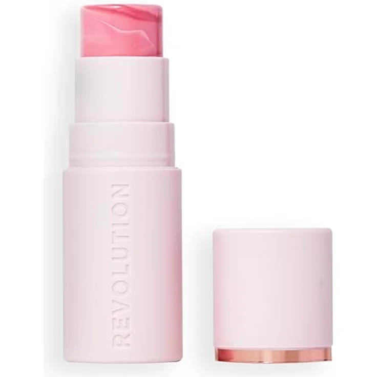 Makeup Revolution Skin Silk Blush Stick, Creme-Rouge in Light Pink Marble, 4.5 g, vegan – Bild 1