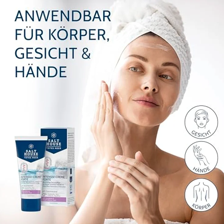 Salthouse Totes Meer Therapie Intensiv-Creme Forte, für sehr trockene Haut, schnell einziehend, 100ml – Bild 4
