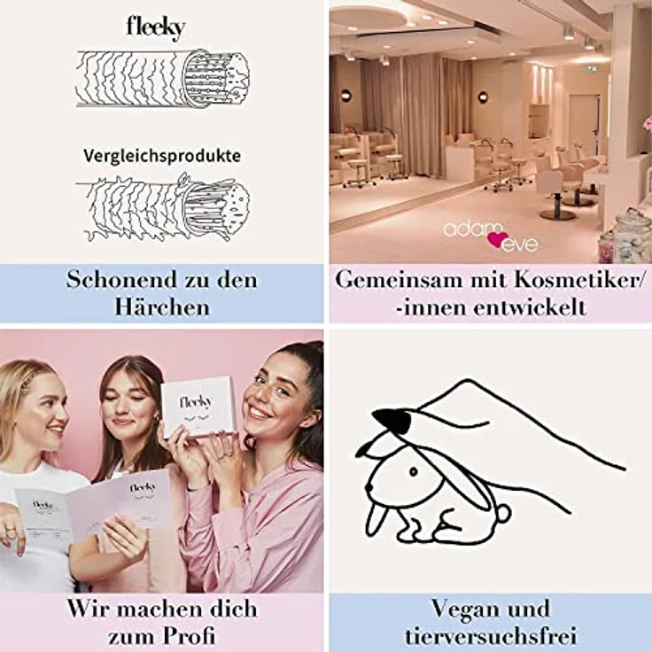 Wimpernlifting Set Mini | Lash Lift Set | 100% Vegan und Tierversuchsfrei | Wimpern-Curling Kit | Natürliche Wimpern Verlängerung | Mit Profi-Kosmetikerinnen zusammengestellt – Bild 2