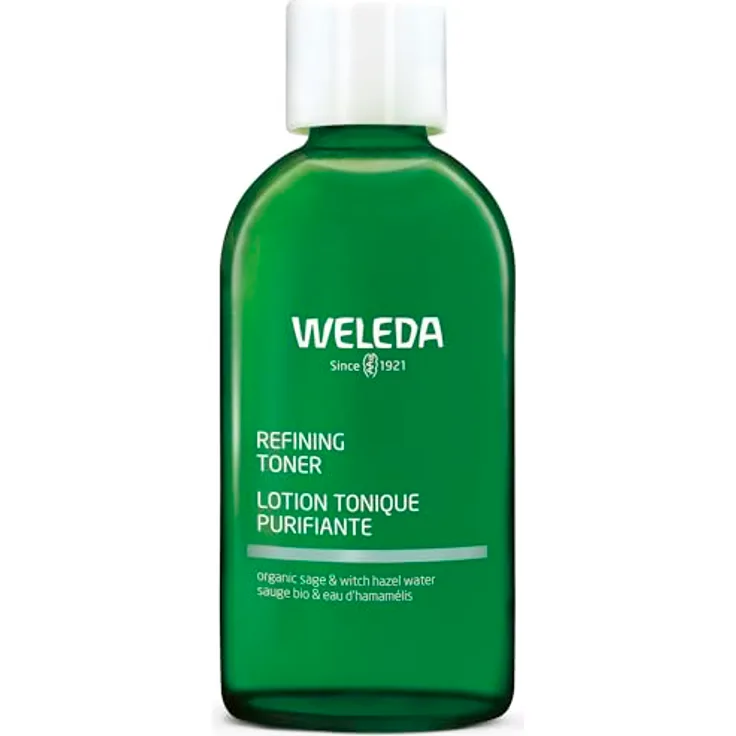 WELEDA Bio Pore Refining Toner - Naturkosmetik 2in1 Gesichtspflege Tonikum entfernt Unreinheiten und strafft die Haut. Spendet Feuchtigkeit und stärkt die Haut (vegan, 150ml) - Hamameliswasser und Salbeiextrakt