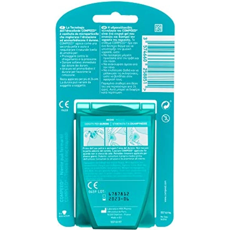 Compeed Hornhautpflaster Medium, Hydrokolloid-Pflaster gegen starke Hornhaut an den Füßen, 6er Pack – Bild 4