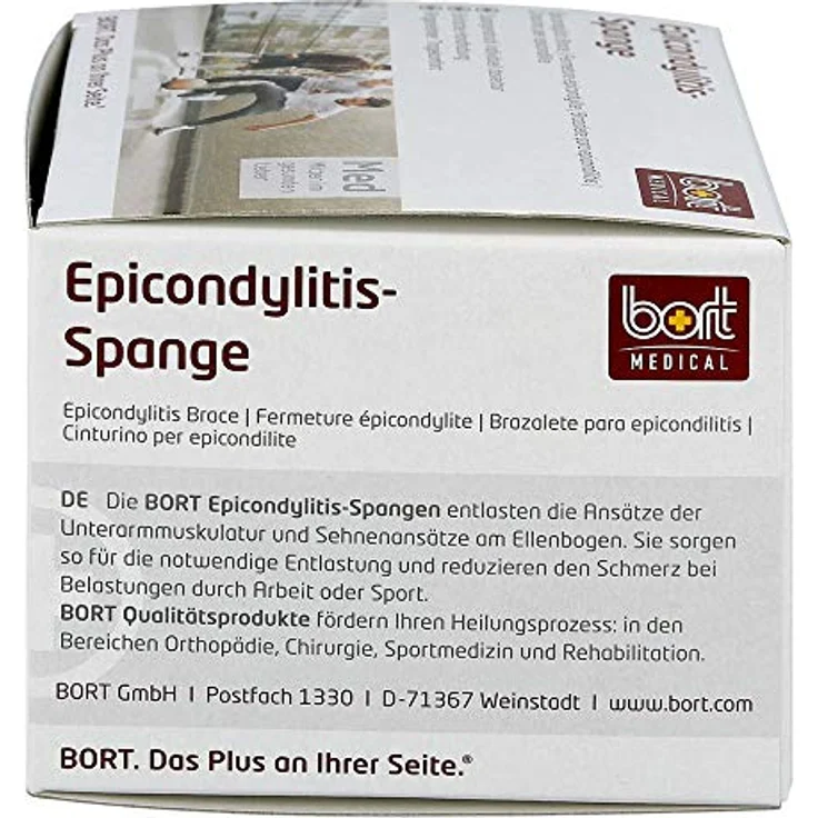 Bort Stabilo Epicondylitis Spange Gr.5 grau 1 Stück – Bild 4