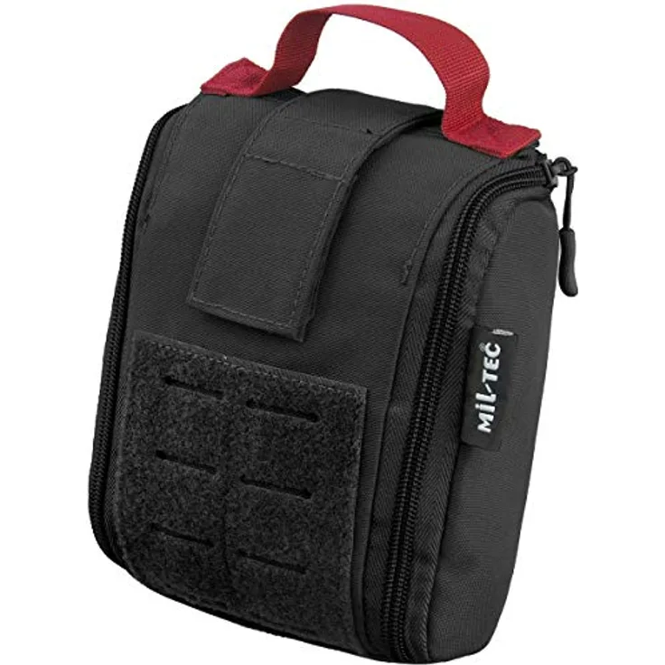 Mil-Tec Unisex – Erwachsene Erste-Hilfe-Paket-13491002 Erste-Hilfe-Paket, Schwarz, Einheitsgröße