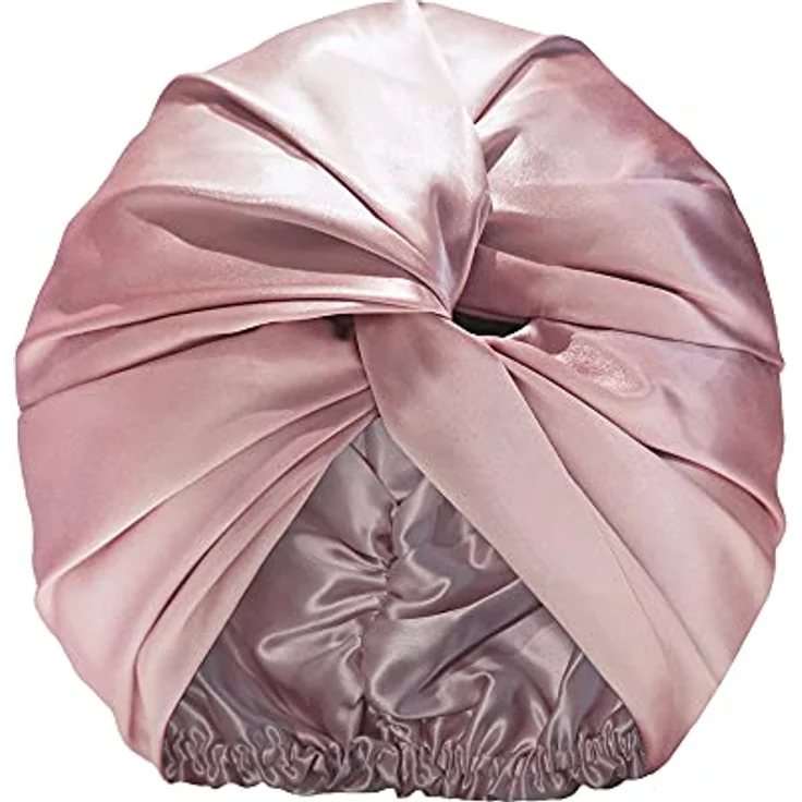 Slip Turban Aus Purer Seide Haarreifen & -bänder rosa – Bild 4
