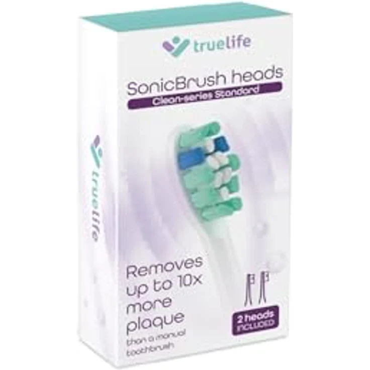 TrueLife Aufsteckbürste SonicBrush Clean-series heads Standard white 2 pack – Bild 3