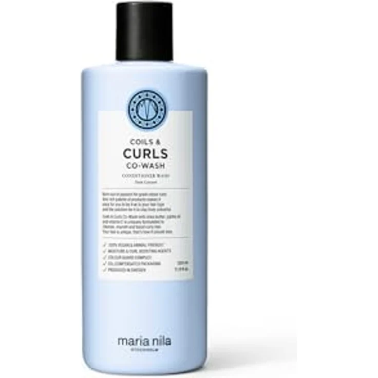 Maria Nila Coils & Curls Co-Wash, 350 ml - Feuchtigkeitsspendendes und entwirrendes 2-in-1 Shampoo-Conditioner - Zur Stärkung von Wellen und Locken - Vegan & Tierfreundlich – Bild 1