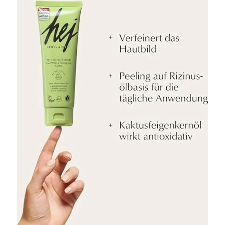 Hej Organic The Beautifier Cactus Gesichtspeeling 125 ml – Bild 4