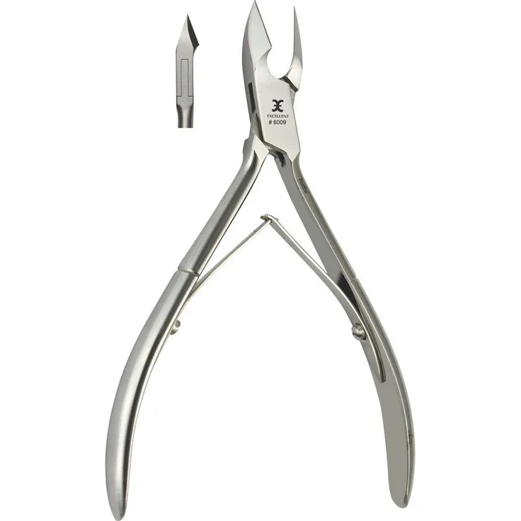 Excellent Solingen Nagelhautzange, 10 cm, präzises Entfernen von Nagelhaut, 6 mm Schneidlänge, ergonomischer Griff