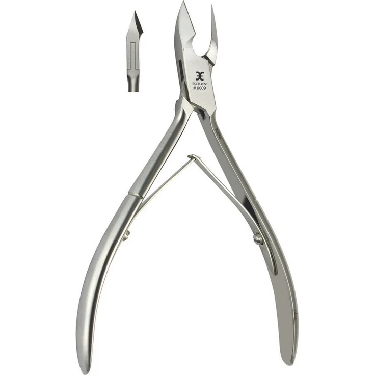 Excellent Solingen Nagelhautzange, 10 cm, präzises Entfernen von Nagelhaut, 6 mm Schneidlänge, ergonomischer Griff
