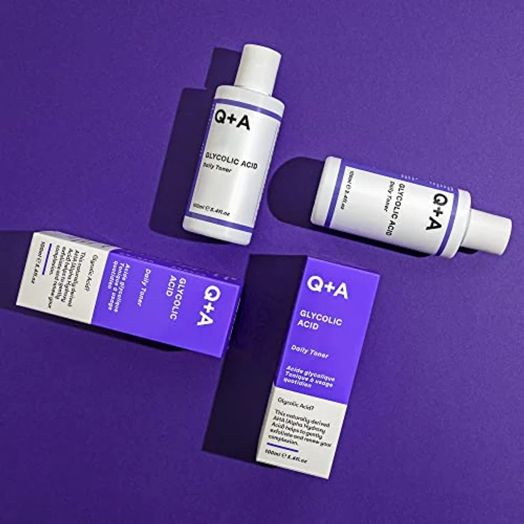 Q+A Glycolic Acid Daily Toner Feuchtigkeitsspendender Gesichtstoner für strahlende Haut 100 ml – Bild 8