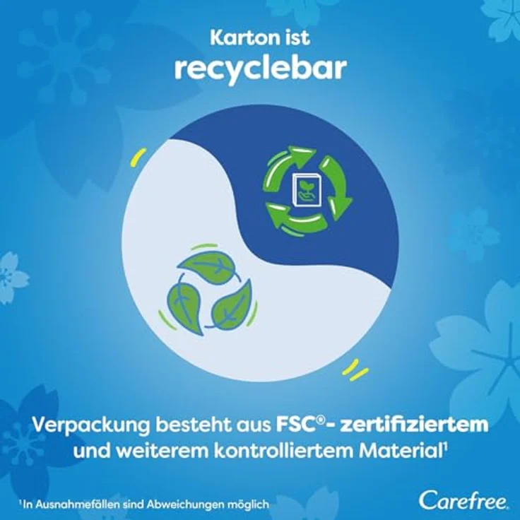 Carefree Slipeinlagen Cotton Feel Flexiform, 100% atmungsaktiv mit Frischeduft, 56 Stück – Bild 5