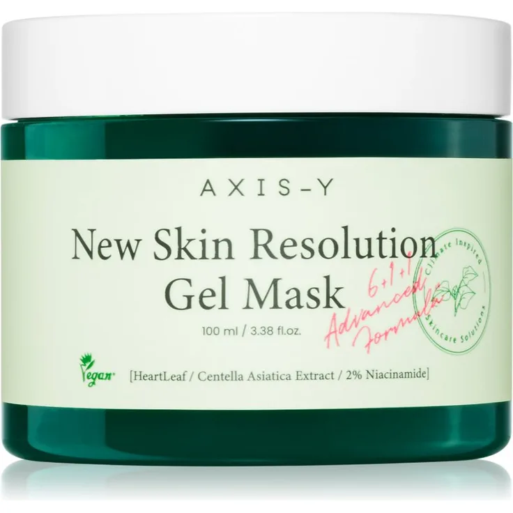 AXIS-Y 6+1+1 Advanced Formula New Skin Resolution Gel Mask, beruhigende Gel-Maske mit kühlender Wirkung, 100 ml