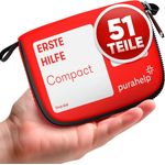 Purahelp Erste-Hilfe-Set Mini - Kompakt & Leicht - für Reisen, Outdoor, Camping, Fahrrad, (51 St), Reiseapotheke Erste Hilfe Set Outdoor