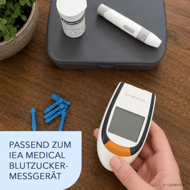 IEA Medical Blutzucker-Teststreifen für AC-309, 50-tlg., klinisch verifiziert, für Diabetes- und Glukoseüberwachung – Bild 5