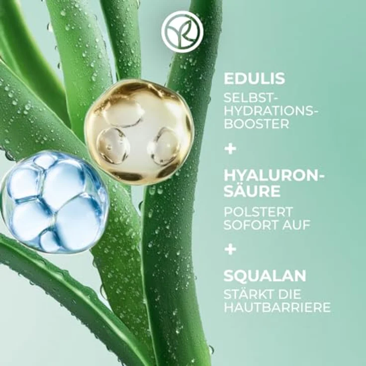 Yves Rocher Hydra Water-Plump Aufpolsternde Nachtmaske, intensiver Feuchtigkeitsspender mit Edulis, Hyaluronsäure & Squalan, 75 ml – Bild 3