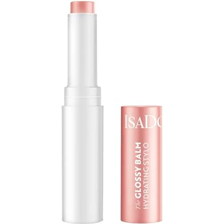 Isadora Glossy Balm Hydrating Stylo, feuchtigkeitsspendender Lippenbalsam mit Kakao- und Sheabutter, 1,6 g