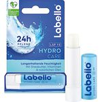 Labello Hydro Care Lippenpflegestift, mineralölfrei mit LSF 15, 24h Feuchtigkeit, Sheabutter und natürliche Öle, 4,8 g