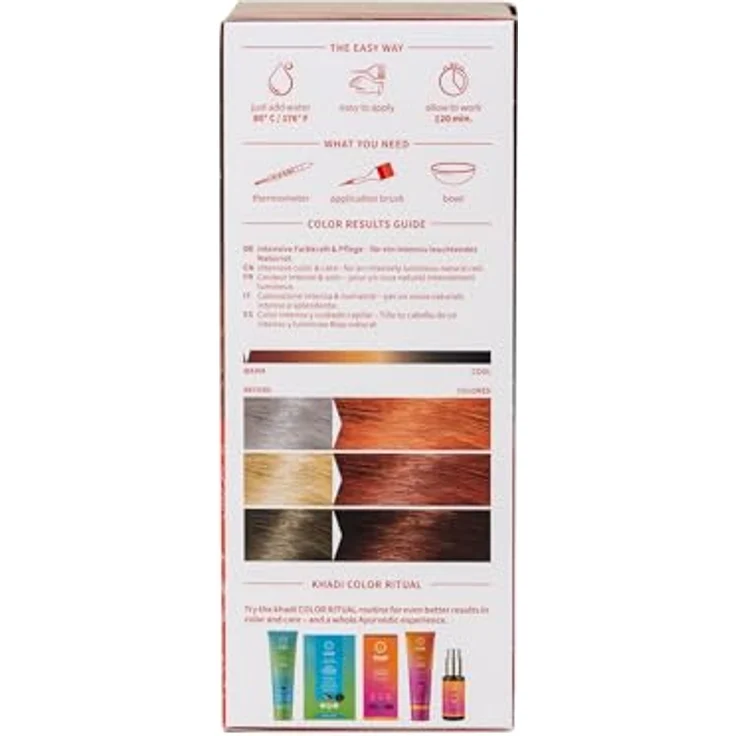 Khadi Pflanzenhaarfarbe Rot - Reines Henna 100 g – Bild 6