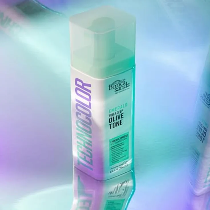 Bondi Sands Technocolor Emerald Selbstbräunungsschaum, Farbton Golden Olive Bronze, 200 ml, schnell einziehend mit natürlichem Bräunungseffekt und feuchtigkeitsspendend – Bild 6