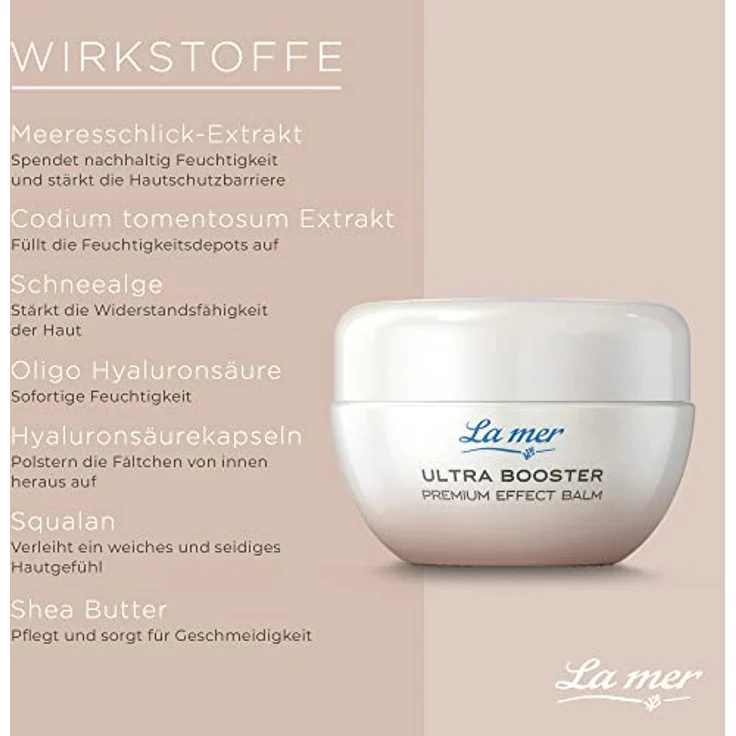 La mer Ultra Booster Balm Augen & Lippen - Feuchtigkeitsspendende Pflege für eine strahlende Augen- und Lippenpartie - Polstert die Fältchen von innen heraus auf - Glatte Linien und Falten - 15 ml – Bild 3