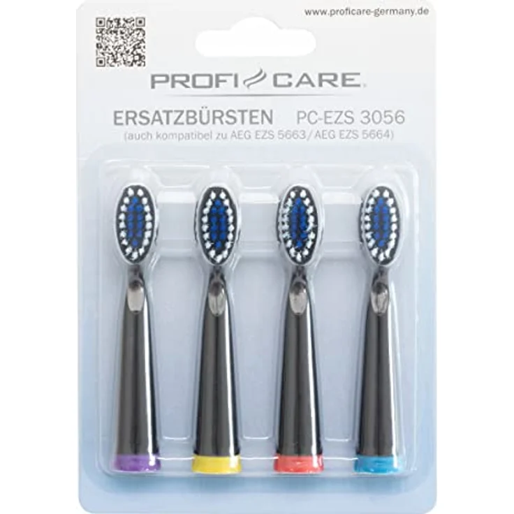 ProfiCare PC-EZS 3056 Aufsteckbürsten 4er für AEG EZS 5663/5664 und PC-EZS3056 – Bild 2