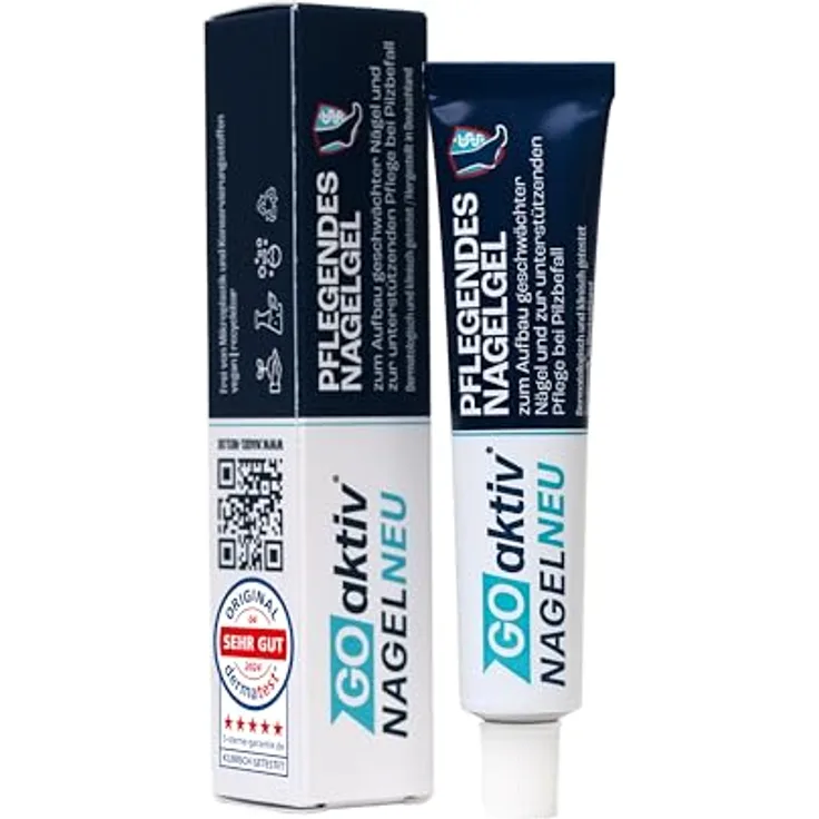 GOaktiv® NAGELNEU, Pflegendes Nagelgel zur Intensivpflege geschwächter Nägel und Unterstützung bei Nagelpilz, 10 ml, medizinische Formel mit Urea und Dexpanthenol