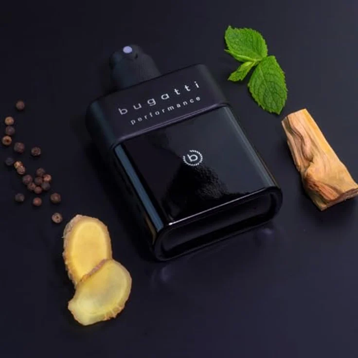 Bugatti performance intense black Parfüm 100ml I Orientalisch-holziges Eau de Toilette Herren Parfüm mit Passionsfrucht, Kaschmir, Ambra & Moschus – Bild 2