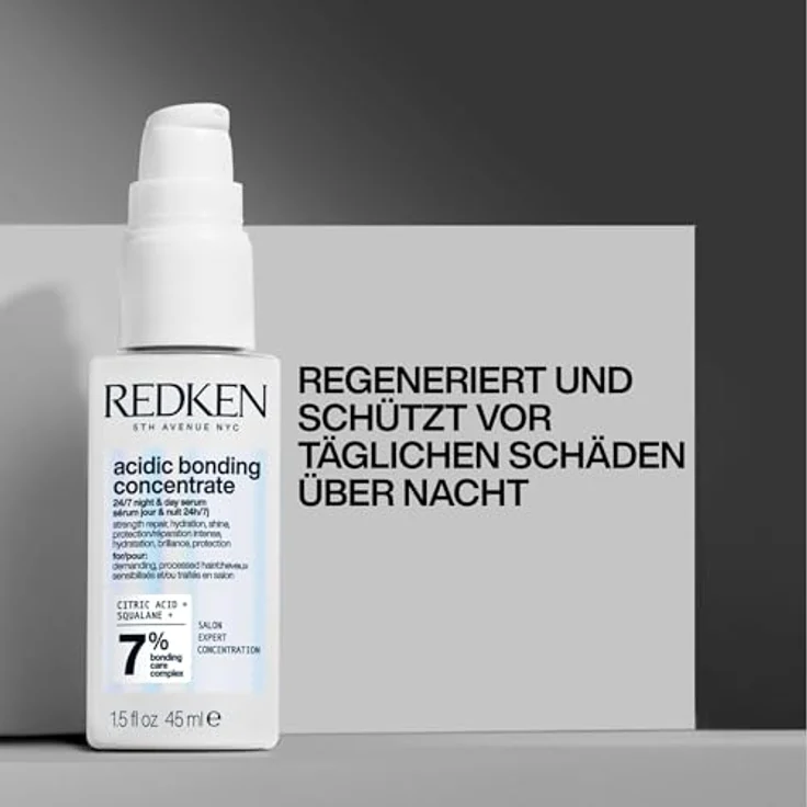 Redken Pflegendes Bonding Serum, Tiefenwirksame Reparatur für stärkeres Haar, Vegan, 24/7 Night & Day Serum, 1 x 50 ml – Bild 9