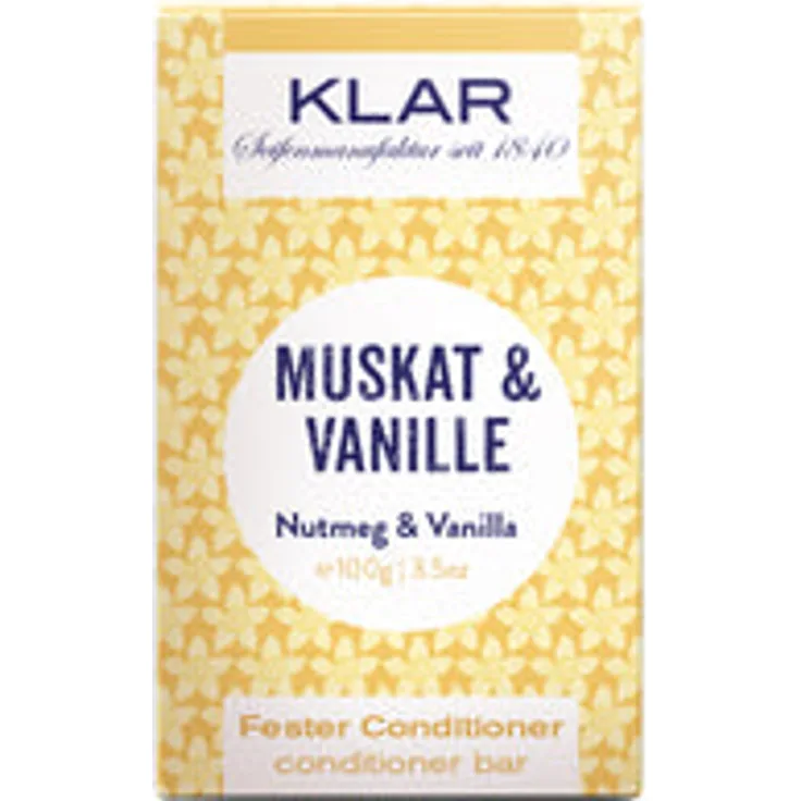 Klar Seifen fester Conditioner Muskat&Vanille 100g (für normales Haar)