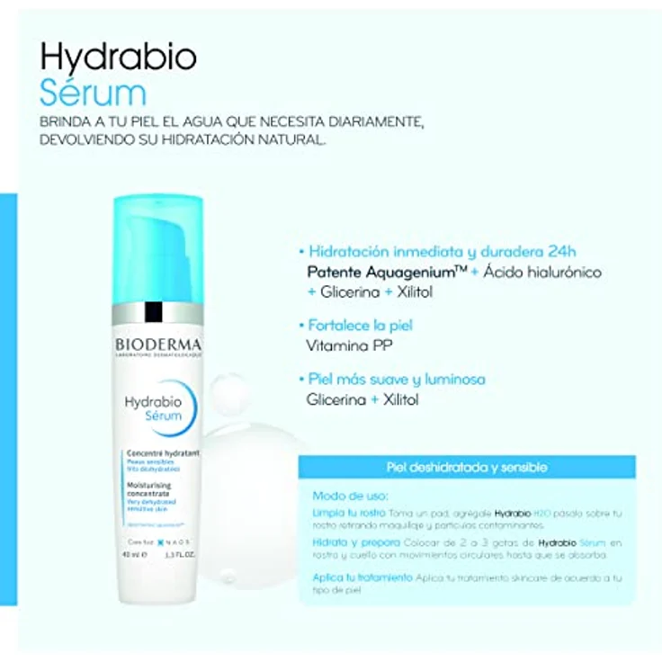 Bioderma Hydrabio Serum 40 ml, mit pflegender Wirkung  – Bild 5