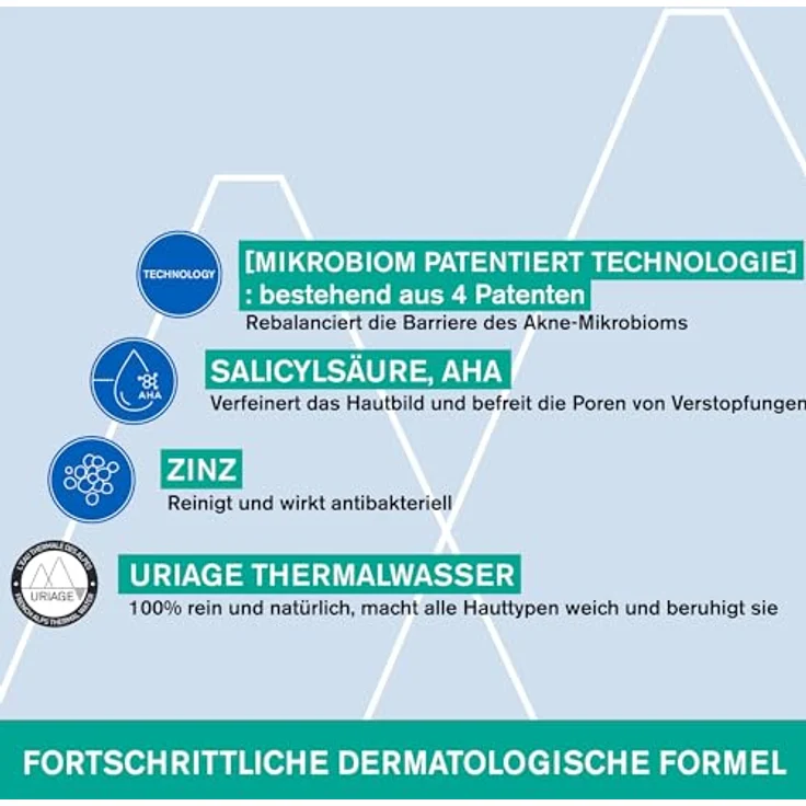 Uriage Hyséac Anti-Unreinheiten Globale Pflege 40ml - Salicylsäure & AHA Creme - Wirksamkeit ab 4 Stunden, paraben & ölfrei, nicht komedogen – Bild 4