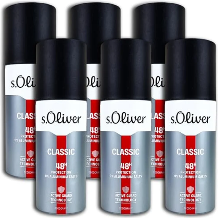s.Oliver Men Deospray Deodorant 6 x 150 ml, 6er Pack
