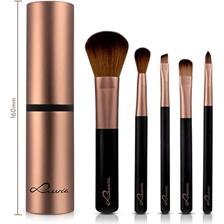 Luvia Cosmetics Kosmetikpinsel-Set Travel Tube, 5 tlg. Make-up Accessoires Set, Dekorative Kosmetik Make-up Accessoires – Bild 2